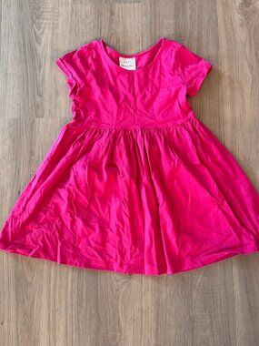 Hanna Andersson Girls hot pink cotton Twirl DRESS 110 cm US 5